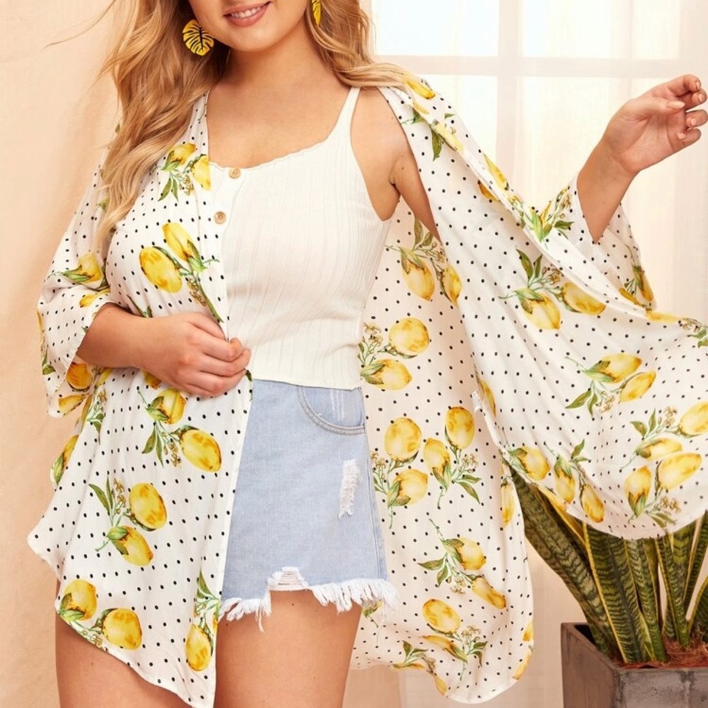Lemon print Kimono 💛